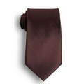 Brown Polyester Satin Tie